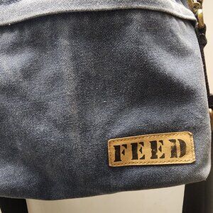 Feed crossbody Blue Canvas bag